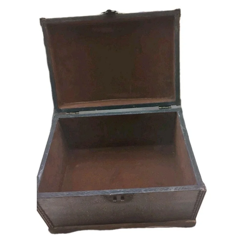 Vintage Brown Cooper‎ Or BrassCovered Layered Chest With Some Scuffs Unbranded